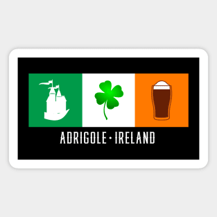 Adrigole Ireland, Gaelic - Irish Flag Magnet